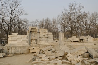 Eski Palace, Yuan Ming Yuan Haidian Bölgesi Pekin Çin mükemmel parlaklık bahçeler yaz.