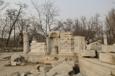 Eski Palace, Yuan Ming Yuan Haidian Bölgesi Pekin Çin mükemmel parlaklık bahçeler yaz.