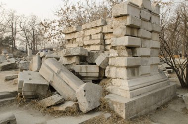 Eski Palace, Yuan Ming Yuan Haidian Bölgesi Pekin Çin mükemmel parlaklık bahçeler yaz.