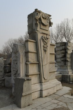 Eski Palace, Yuan Ming Yuan Haidian Bölgesi Pekin Çin mükemmel parlaklık bahçeler yaz.