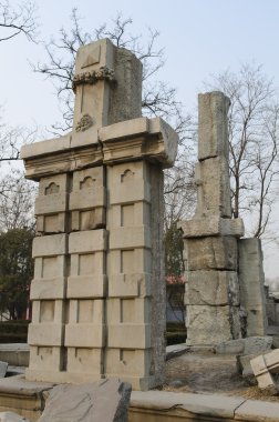 Eski Palace, Yuan Ming Yuan Haidian Bölgesi Pekin Çin mükemmel parlaklık bahçeler yaz.