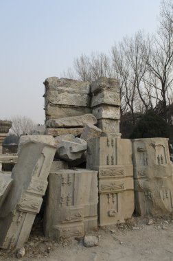 Eski Palace, Yuan Ming Yuan Haidian Bölgesi Pekin Çin mükemmel parlaklık bahçeler yaz.