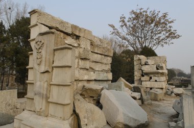Eski Palace, Yuan Ming Yuan Haidian Bölgesi Pekin Çin mükemmel parlaklık bahçeler yaz.