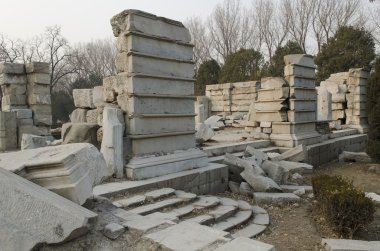 Eski Palace, Yuan Ming Yuan Haidian Bölgesi Pekin Çin mükemmel parlaklık bahçeler yaz.