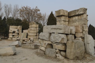 Eski Palace, Yuan Ming Yuan Haidian Bölgesi Pekin Çin mükemmel parlaklık bahçeler yaz.