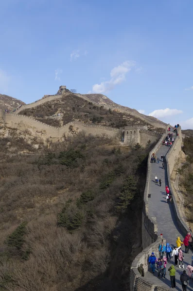 Yanqing ilçe Pekin Çin Great Wall Badaling 1504 Ming Hanedanı 1015 metre deniz seviyesinden sırasında inşa — Stok fotoğraf