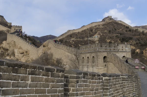 Yanqing ilçe Pekin Çin Great Wall Badaling 1504 Ming Hanedanı 1015 metre deniz seviyesinden sırasında inşa — Stok fotoğraf
