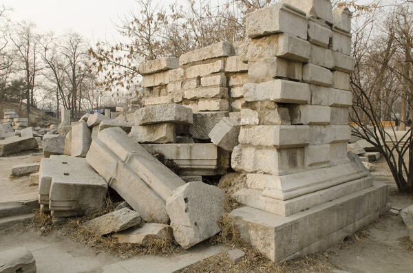 The Old Summer Palace, Yuan Ming Yuan the Gardens of Perfect Brightness in Haidian District Beijing China