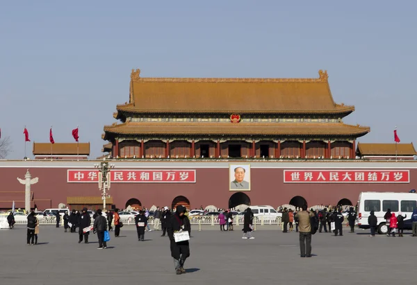 Tiananmen (Tor des himmlischen Friedens) Eingang zur verbotenen Stadt in Peking China — Stockfoto