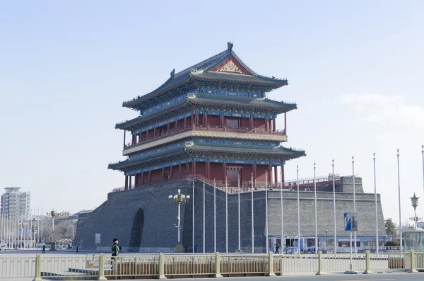 Zhengyangmen (Qianmen) - "Gate of the Zenith Sun" in Beijing China beautiful portal — Stock Photo, Image