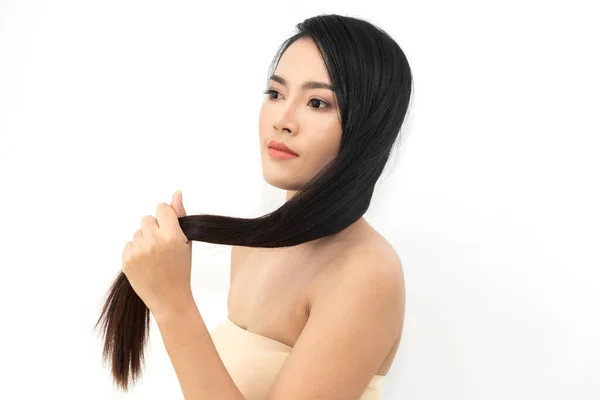 Schöne Hübsche Asiatische Frau Saubere Frische Gesunde Weiße Haut Schönheitspflege — Stockfoto