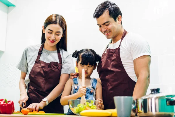 Mutlu Bir Aşk Portresi Asyalı Aile Babası Küçük Asyalı Kız — Stok fotoğraf