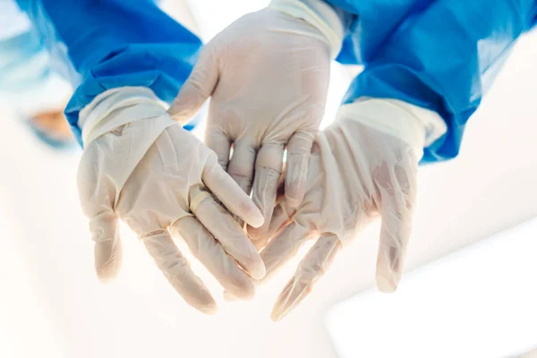 Potret Kelompok Sukses Anestesi Profesional Dokter Tim Medis Dan Asisten — Stok Foto