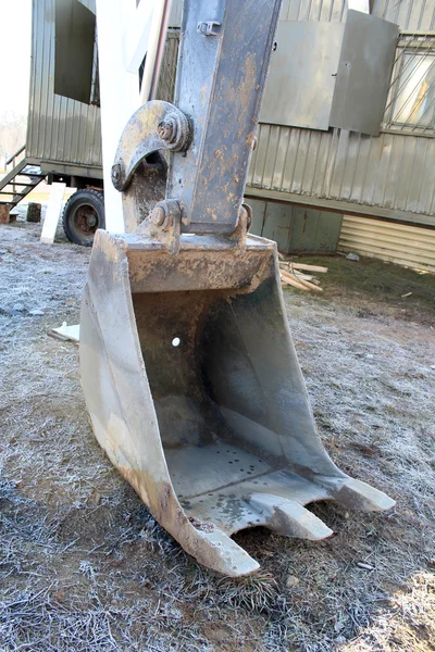 Excavator bucket. Construction equipment on a construction site — Stock Photo, Image