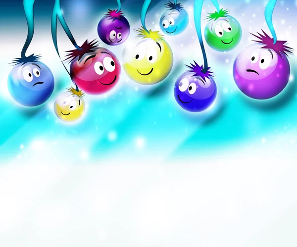  Komik cam toplar. Noel süsleri. 