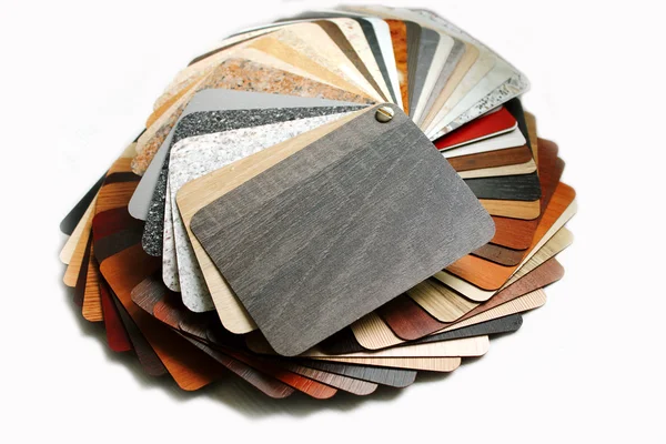 Color swatches laminated chipboard — Stock Photo, Image