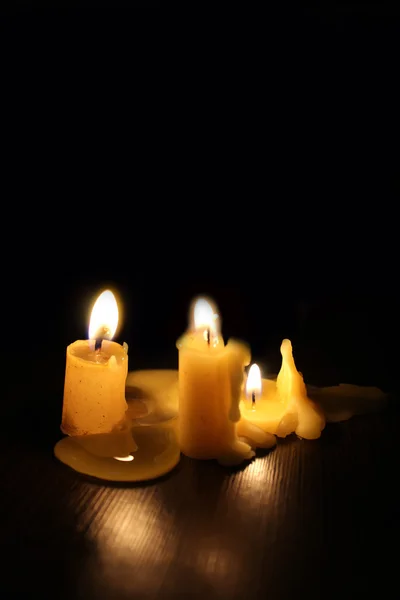 Candle in the dark — Stock Photo, Image