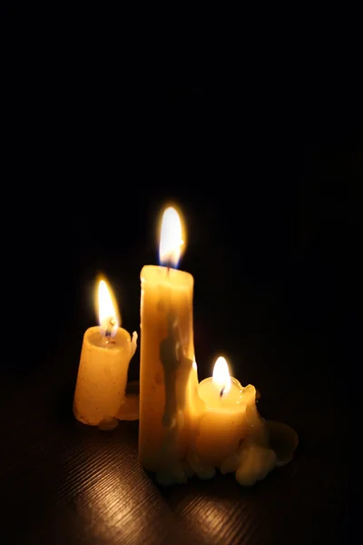 Candle in the dark — Stock Photo, Image