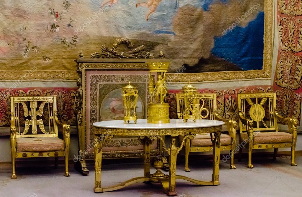 Saint Petersburg Russia January 2016 Antique Furniture Ancient