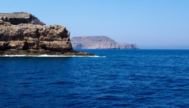Gramvousa Adası görünümünü