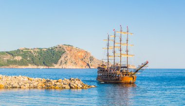 Deniz turizmi gezi Akdeniz'de.