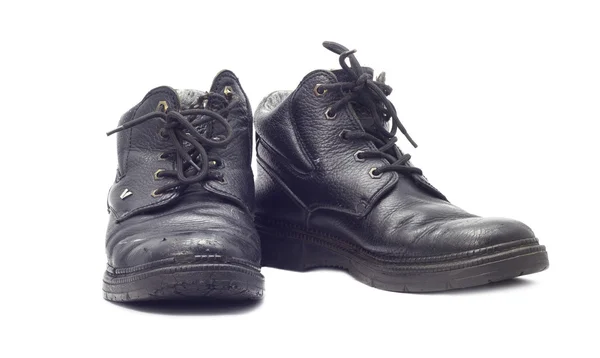 Staré boty izolované na bílém pozadí — Stock fotografie