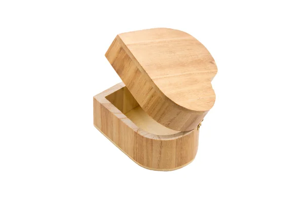 Деревянная подарочная коробка — стоковое фото
