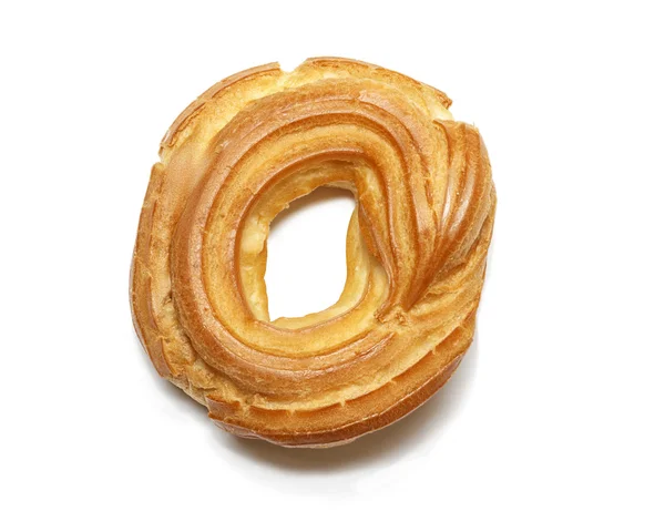 Świeży ciastko pierścień na białym tle — Zdjęcie stockowe