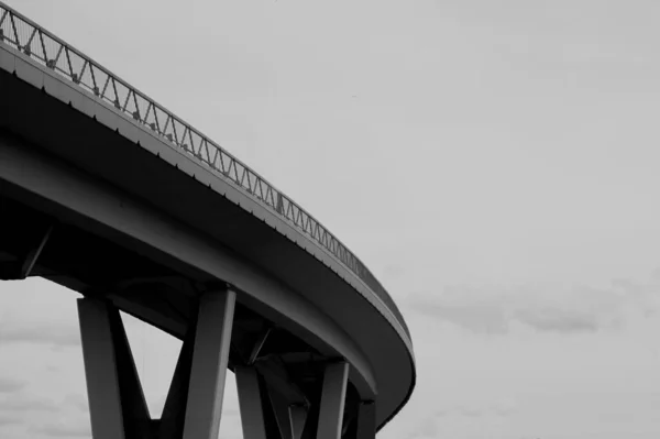 Foto Der Brücke Von Unten Hintergrund Der Kunstszene — Stockfoto