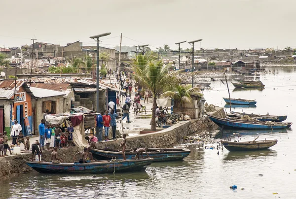 Escena del río Haitiano — Foto de Stock