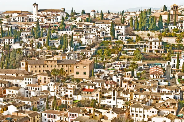 Weiter Blick auf Granada, Spanien — Stockfoto