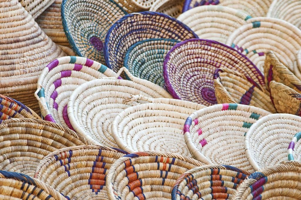 Colorful Arabic Baskets — Stock Photo © dlrz4114 67933875