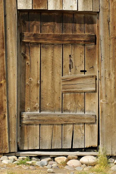 Porta de madeira rústica — Fotografia de Stock