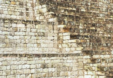 Arka plan bir maya Tapınağı merdiven