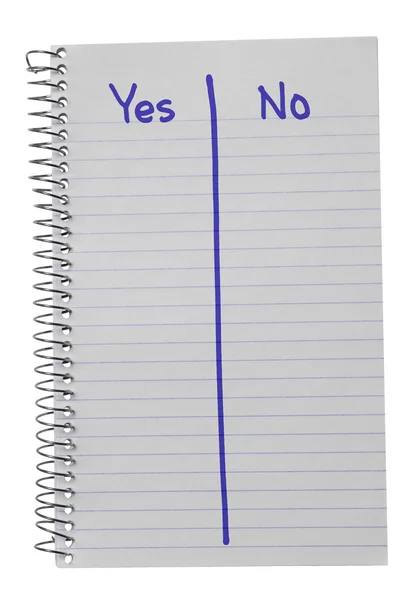 Defter Evet vs Hayır Mavili