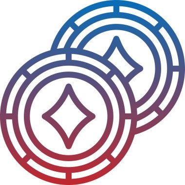 Poker konsepti vektör illüstrasyonu 