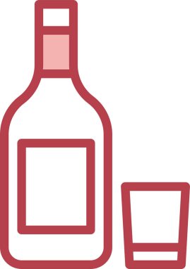 yiyecek ve içecek konsepti vektör modern resimleme simgesi 