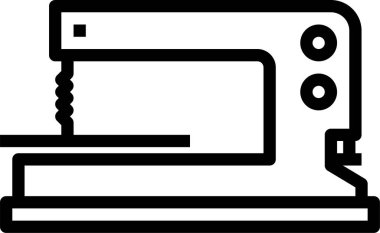 Fretsaw simgesi, vektör illüstrasyonu
