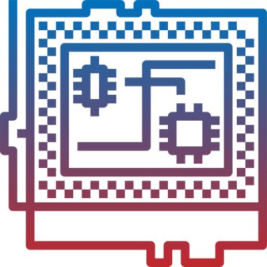 Elektronik konsept vektör illüstrasyonu