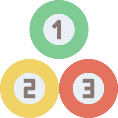 bilardo topu kutsal kişilerin resmi, vektör çizim