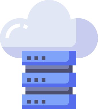 Veri Depolama simgesi, vektör illüstrasyonu
