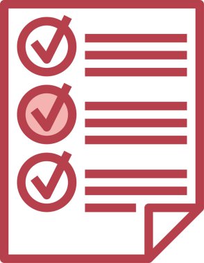 Brifing simgesi, vektör illüstrasyonu