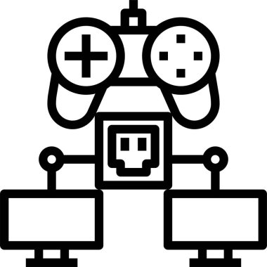 Elektronik konsept vektör illüstrasyonu