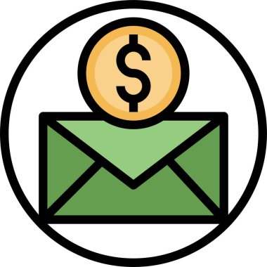 Finansman simgesi, vektör illüstrasyonu