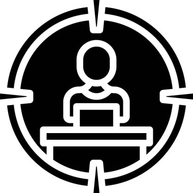 Çalışma simgesi, vektör illüstrasyonu