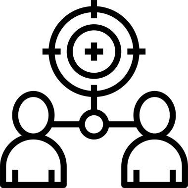 Tüketici davranış simgesi, vektör illüstrasyonu 