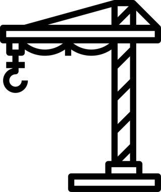 Yapı simgesi, vektör illüstrasyonu