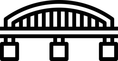 Köprü simgesi, vektör çizimi