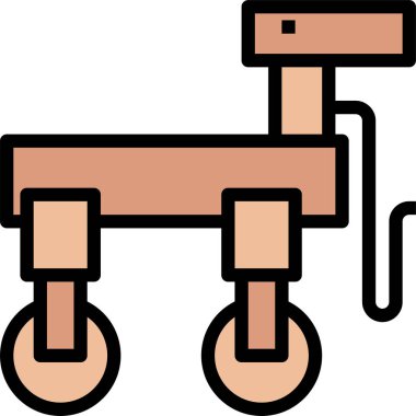 Köpek oyuncağı simgesi, vektör çizimi