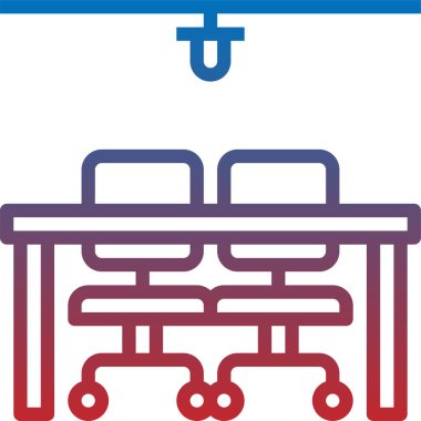 Masa simgesi, vektör illüstrasyonu